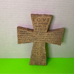Inspirational Stone Cross Decor